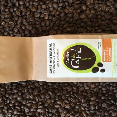 Ground Colombian coffee