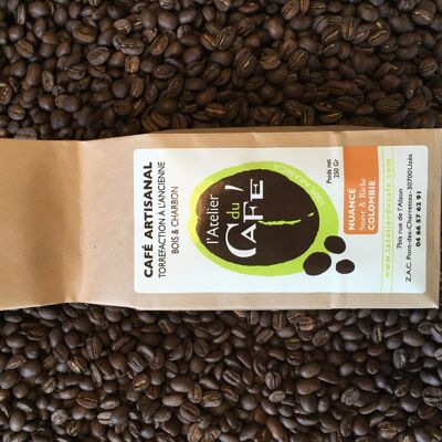 Ground Colombian coffee