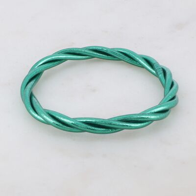 Brazalete Budista Twisted talla XL - Azul pato