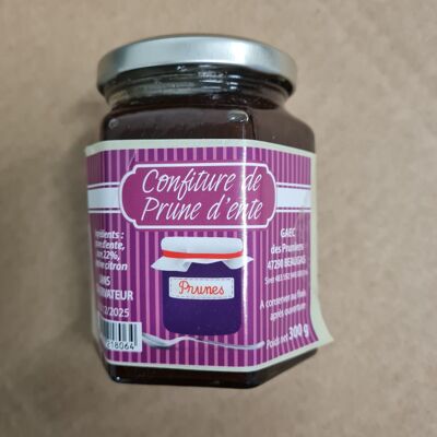 confiture de prunes 300G 22% de sucre ajouté