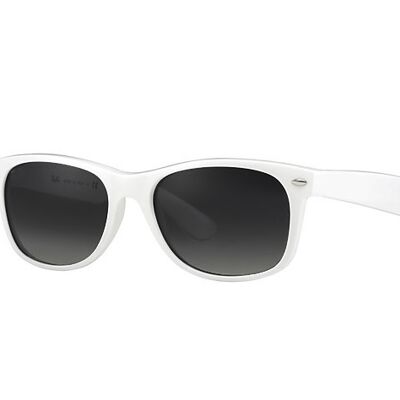 White wayfarer sunglasses