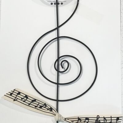 Chiave di violino - Decorazione da parete con nota musicale - da appendere al muro