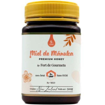 Manuka Honey UMF 5+ / MGO 83+ 500g - By Fort by Gourmets