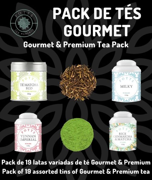 Pack 19 latas de té Gourmet & Prémium