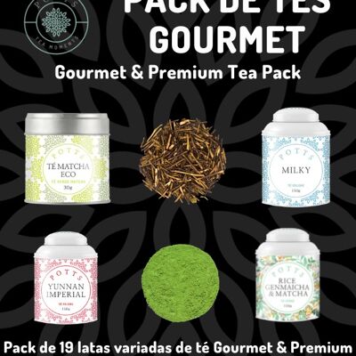 Pack 19 canettes de thé Gourmet & Premium