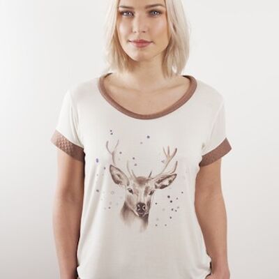 Tee-shirt de nuit Davos - Imprimé Cerf