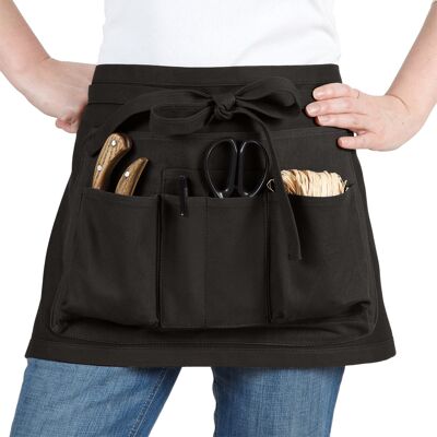 Short Apron 7 pockets Black