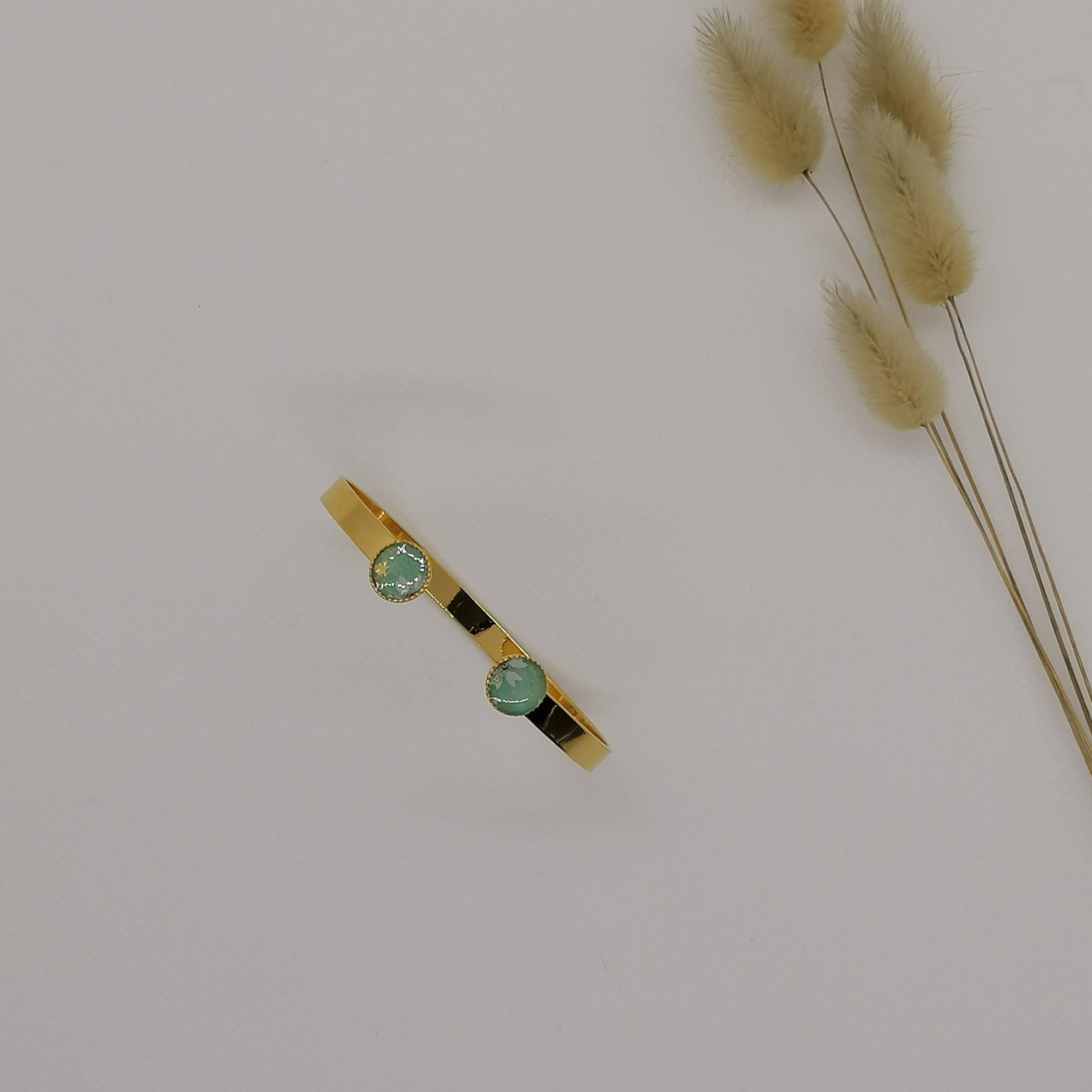 Bracciale rigido vittoriano dorato