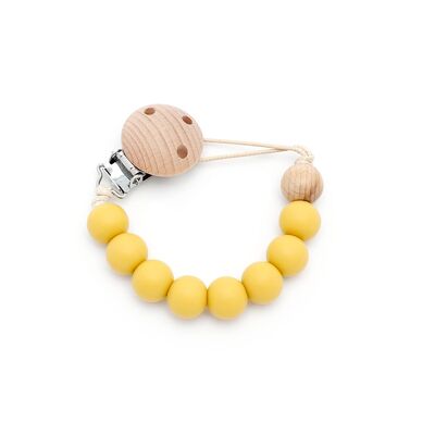 Silicone Teether Pacifier Ecologic Mustard