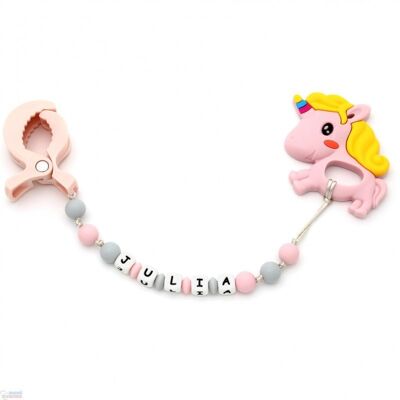 Pack Teether Toy For Unicorn Trolley - PINK