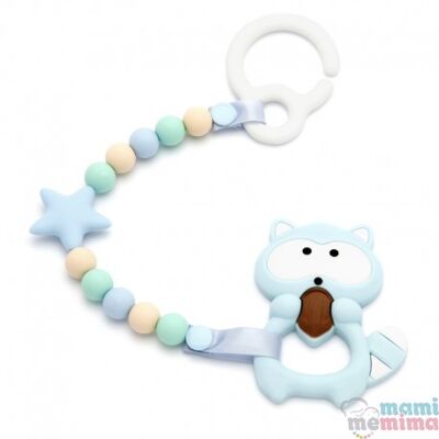 Pack Teether Toy For Cart Blue&Mint With Teether