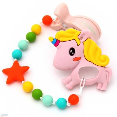 Pack Teether Toy For Trolley Multicolor Unicorn Pink