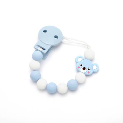 Blue Koala Pacifier Clip