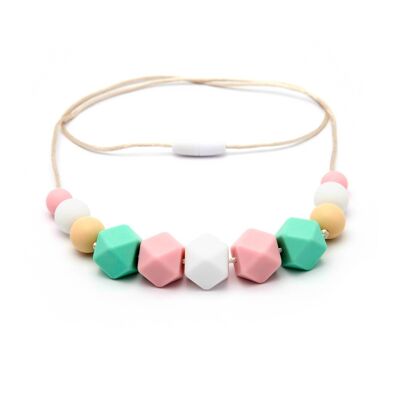Pink-Green Teether Necklace