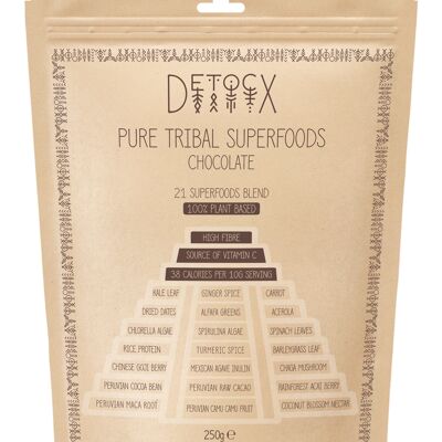 21 Superfoods blend, Cocoa based, Pure tribal superfood powder