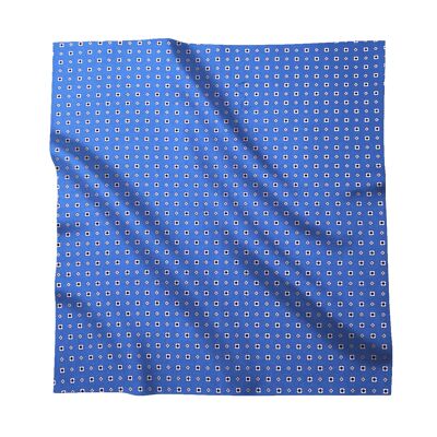 Pocket square, light blue tie model