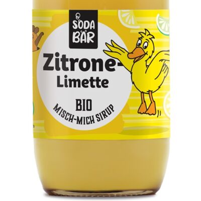 Syrup organic mouse > lemon-lime > mix up to 4 L drink, 100% organic, 100% delicious and 100% mouse