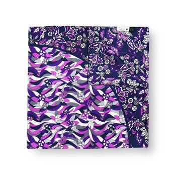 Foulard, Fleurs violettes 2