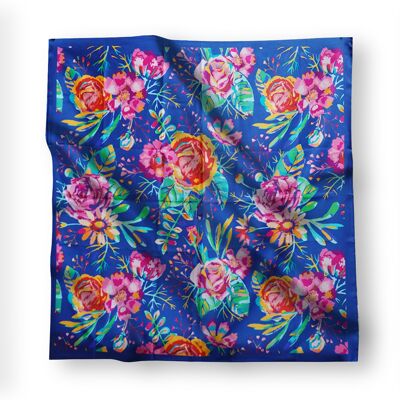 Foulard, Motif fleurs abstraites