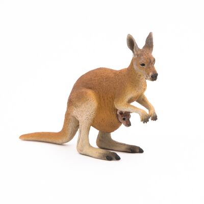 Papo - Figurine - Kangourou et son bébé - Collection LA VIE SAUVAGE - Ref. 50188
