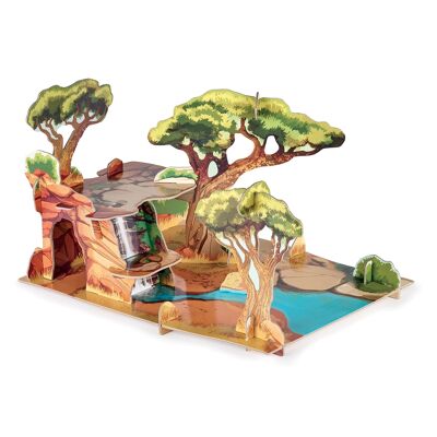 Papo - Playset Isiplay - La savane - Collection LA VIE SAUVAGE - Ref. 60113