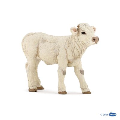 Papo - Figurina - Vitello Charolais - Collezione FARM LIFE - Rif. 51157