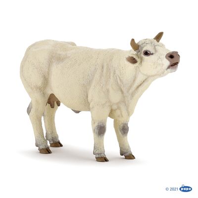 figurilla, 51158, vaca Charolais mugiendo