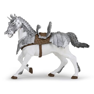 Papo - Figurina - Cavallo corazzato - Collezione MEDIEVAL - FANTASTICA - Rif. 39799