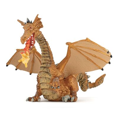 figurine, 39095, Dragon or avec flamme