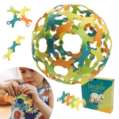 Binabo – more than a ball - creativity and construction toy, made of sugar & wood fibers, open play, plastic free, Made in Germany