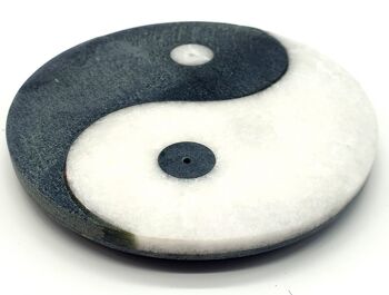 Porte-Encens en pierre Ying et Yang