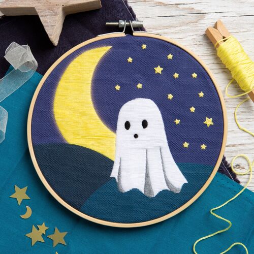 Ghost Halloween Embroidery Beginners Kit