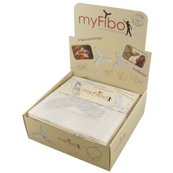 myFibo – mon premier Boomerang ; boomerang d'intérieur, en carton, jouet de créativité, jouet d'activité, jeu libre, fabriqué en Allemagne 8