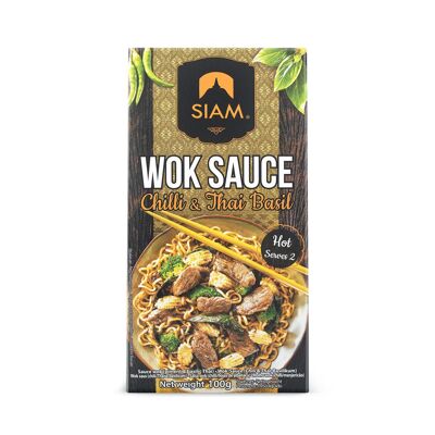 Salsa de Chili Albahaca Wok 100g