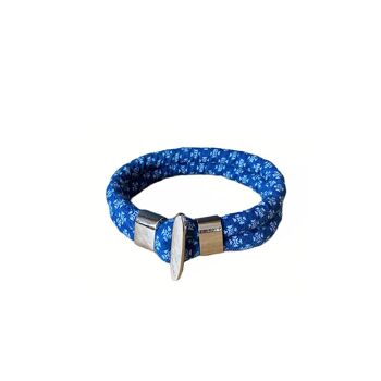 Bracelet en tissu shweswhe bleu. 1