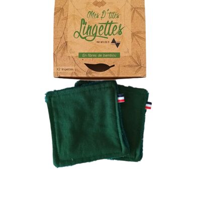 Lingettes démaquillantes verte x2