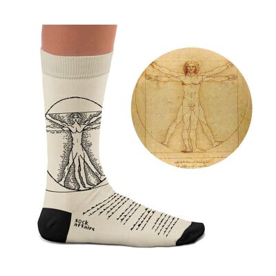 Vitruvian Man Socken