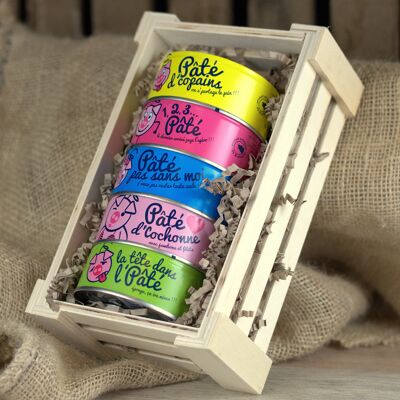 GOURMET BOX 5 PATE D'COCHONNE BOXES - PACK OF 4