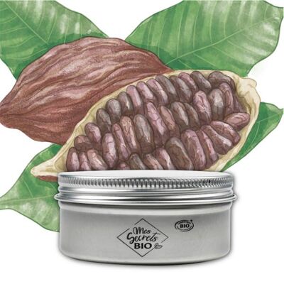 Organic moisturizing balm with cocoa for body, feet, hands and lips Mes Secrets BIO "Baume Gourmand" - 100mL
