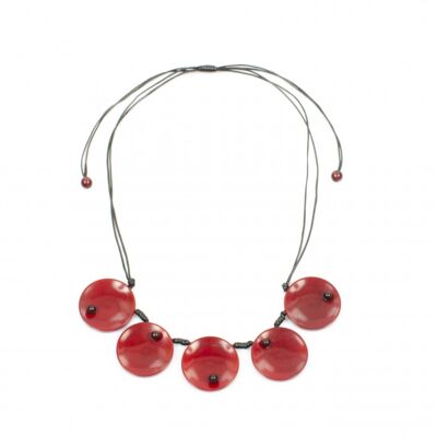 Necklace CASCARA Poppy/Red