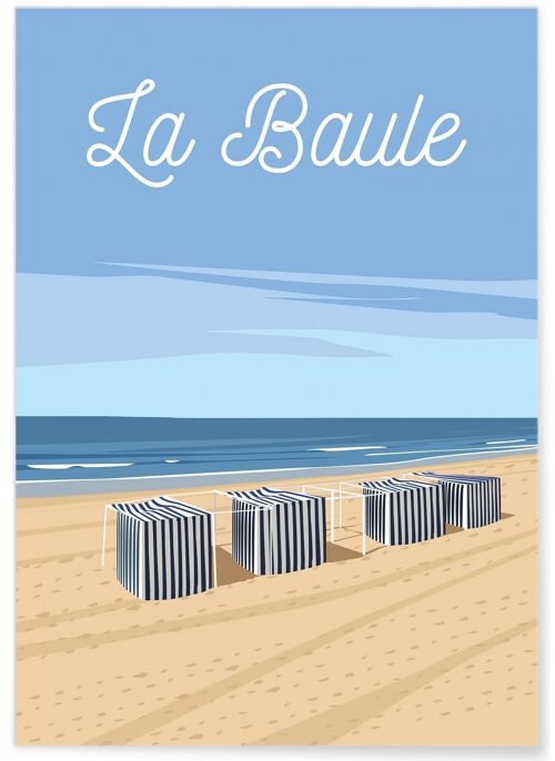 Affiche illustration de La Baule - 2