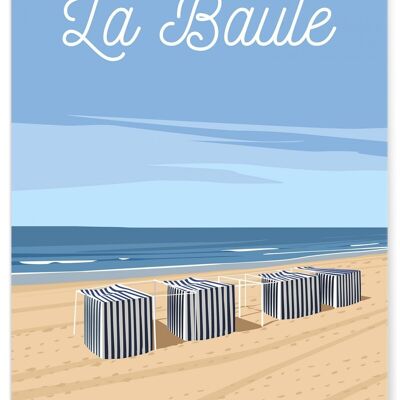 Affiche illustration de La Baule - 2