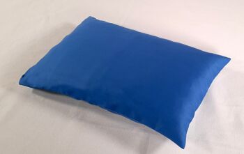 25 x 40 cm couverture bleu cobalt, satin organique, article 4402520 4
