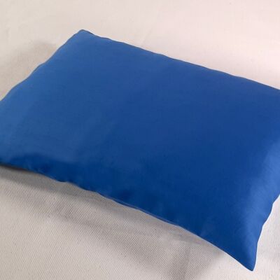 25 x 40 cm couverture bleu cobalt, satin organique, article 4402520
