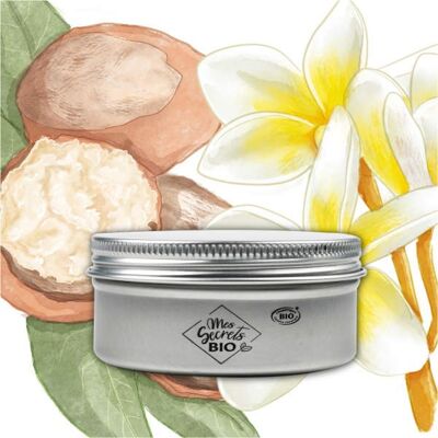 Organic shea butter flavored with frangipani flower Mes Secrets BIO "Frangipani shea delight" - 100mL