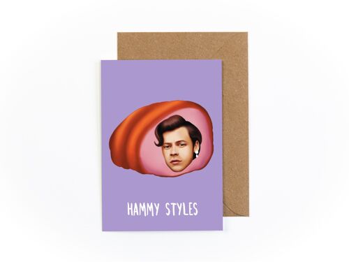 Hammy Styles Greetings Card