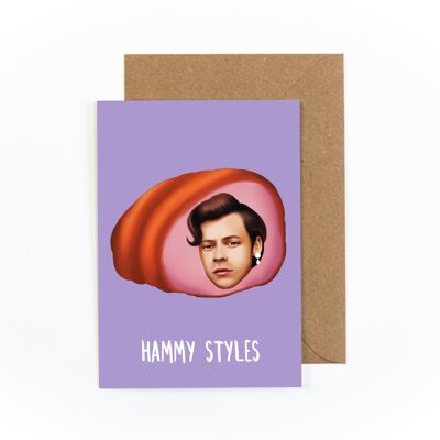 Hammy Styles Greetings Card