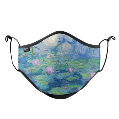 Gesichtsmaske - Claude Monet, Seerosen 1916-19