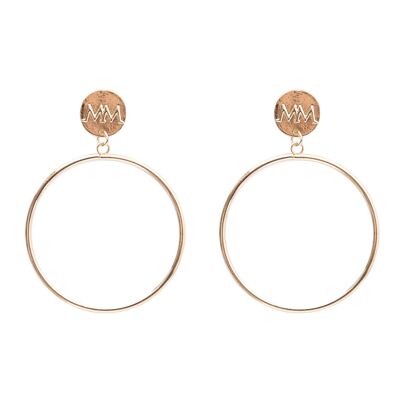 Melli Mello hoop earring gold colored