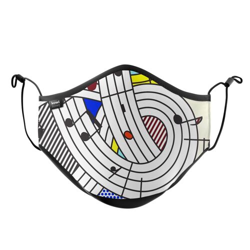Face Mask - Roy Lichtenstein, Composition II